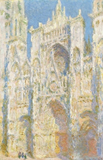 MONET: ROUEN CATHEDRAL. Rouen Cathedral, West Facade. Oil on canvas, Claude Monet MONET: ROUEN CATHEDRAL. Rouen Cathedral, West Facade. Oil on canvas, Claude Monet