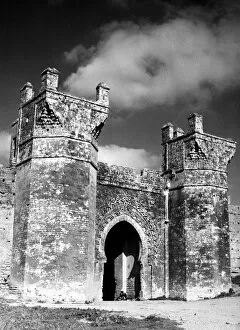 Almohad Collection: MOROCCO: CHELLAH GATE. The Merinid main gate, built 1339, to Chellah, near Rabat