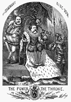NAST: TWEED CARTOON, 1870. The Power Behind the Throne NAST: TWEED CARTOON, 1870. The Power Behind the Throne
