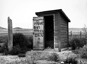 NEBRASKA: OUTHOUSE, 1939. Outhouse at Dawes County, Nebraska, photographed in 1939 NEBRASKA: OUTHOUSE, 1939. Outhouse at Dawes County, Nebraska, photographed in 1939