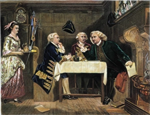 Oliver Goldsmith, James Boswell, and Samuel Johnson at the Mitre Tavern in London Oliver Goldsmith, James Boswell, and Samuel Johnson at the Mitre Tavern in London