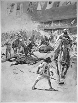OMDURMAN REENACTMENT. The British victory at Omdurman, Sudan, the previous year OMDURMAN REENACTMENT. The British victory at Omdurman, Sudan, the previous year
