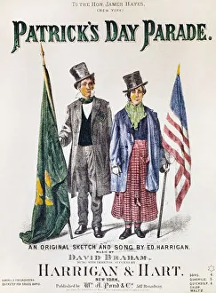 PATRICK'S DAY: MUSIC, 1873. Patricks Day Parade. Sheet music cover, 1873 PATRICK'S DAY: MUSIC, 1873. Patricks Day Parade. Sheet music cover, 1873