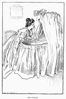 Pen and ink drawing, 1899, by Charles Dana Gibson Pen and ink drawing, 1899, by Charles Dana Gibson