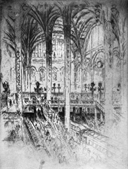 PENNELL: PENN STATION, 1919. From the Tracks PENNELL: PENN STATION, 1919. From the Tracks