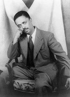 PETER ABRAHAMS (1919- ). South African writer. Photographed by Carl Van Vechten, 1955 PETER ABRAHAMS (1919- ). South African writer. Photographed by Carl Van Vechten, 1955