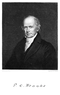 PETER CHARDON BROOKS (1767-1849). American merchant. Mezzotint engraved by H.W PETER CHARDON BROOKS (1767-1849). American merchant. Mezzotint engraved by H.W