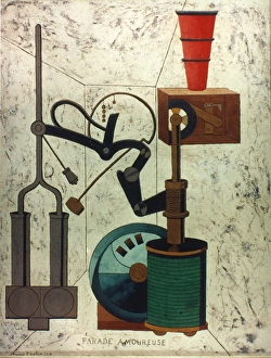 PICABIA: PARADE. Parade amoureuse; oil on canvas, 1917, by Francis Picabia PICABIA: PARADE. Parade amoureuse; oil on canvas, 1917, by Francis Picabia