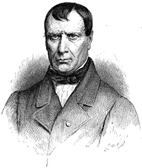 PIERRE JEAN MARIE FLOURENS (1794-1867). French physiologist. Etching, 19th century PIERRE JEAN MARIE FLOURENS (1794-1867). French physiologist. Etching, 19th century