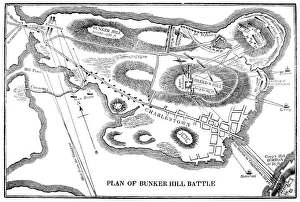 Plan of the Battle of Bunker Hill during the American Revolutionary War, 17 June 1775 Plan of the Battle of Bunker Hill during the American Revolutionary War, 17 June 1775