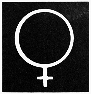 PLANET VENUS. Astronomical symbol for the planet Venus; the mirror of the Roman goddess PLANET VENUS. Astronomical symbol for the planet Venus; the mirror of the Roman goddess