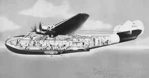 Boeing Cutaway Prints: Pan-American Clipper Boeing 314 Cutaway Print