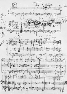 Art Prints: The last page of the score print of STRAVINKSY: RITE OF SPRING, 1912