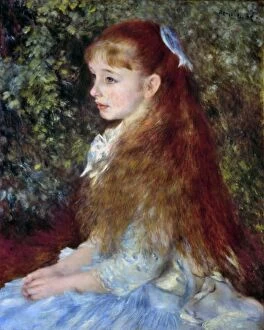 Images Dated 28th October 2010: RENOIR: MLLE D ANVERS, 1880. Pierre Auguste Renoir: Mlle Irene Cahen d Anvers. Oil on canvas, 1880