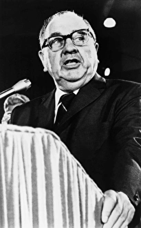 RICHARD J. DALEY (1902-1976). American politician. Mayor Daley addressing a session of the Platform Committee of RICHARD J. DALEY (1902-1976). American politician. Mayor Daley addressing a session of the Platform Committee of