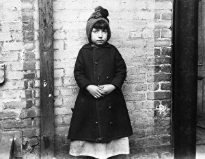 RIIS: IMMIGRANT GIRL, 1892. I Scrubs. Little Katie, who keeps house in West 49th Street RIIS: IMMIGRANT GIRL, 1892. I Scrubs. Little Katie, who keeps house in West 49th Street