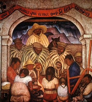 RIVERA: RAIN. Mural by Diego Rivera at the Ministry of Public Education, Mexico City RIVERA: RAIN. Mural by Diego Rivera at the Ministry of Public Education, Mexico City