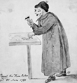 ROBERT POWELL (c1700-?). English fire-eater ROBERT POWELL (c1700-?). English fire-eater