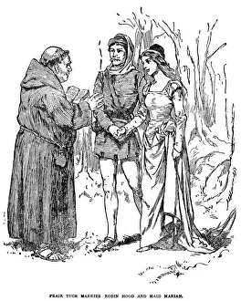 ROBIN HOOD. Friar Tuck marries Robin Hood and Maid Marian ROBIN HOOD. Friar Tuck marries Robin Hood and Maid Marian