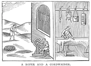 ROPER & CORDWAINER, 1659. A roper and cordwainer ROPER & CORDWAINER, 1659. A roper and cordwainer