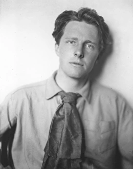 RUPERT BROOKE (1887-1915). English poet. Photographed, 1913, by Sherill Shell RUPERT BROOKE (1887-1915). English poet. Photographed, 1913, by Sherill Shell