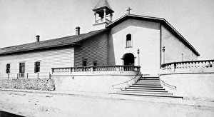 SAN LUIS OBISPO MISSION. San Luis Obispo de Tolosa, California, built in 1772 by SAN LUIS OBISPO MISSION. San Luis Obispo de Tolosa, California, built in 1772 by