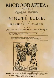 Print of Hooke's Micrographia, 1665