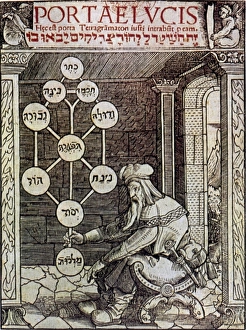 SEPHIROTIC TREE OF LIFE. Illustration from Portae Lucis, 1516, by Paul Ricci SEPHIROTIC TREE OF LIFE. Illustration from Portae Lucis, 1516, by Paul Ricci