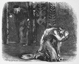 19th Century Woodcuts Prints: SHAKESPEARE: HAMLET