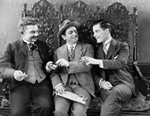 SILENT FILM STILL: SMOKING. Ernest Lubitsch, Ramon Novarro and Jean Hersholt in Old Heidelberg, 1927 SILENT FILM STILL: SMOKING. Ernest Lubitsch, Ramon Novarro and Jean Hersholt in Old Heidelberg, 1927
