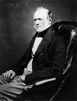 SIR CHARLES LYELL (1797-1875). British geologist. Photographed in 1855 SIR CHARLES LYELL (1797-1875). British geologist. Photographed in 1855