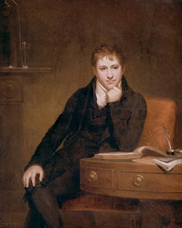 SIR HUMPHRY DAVY (1778-1829). English chemist. Oil on canvas, 1803, by Henry Howard SIR HUMPHRY DAVY (1778-1829). English chemist. Oil on canvas, 1803, by Henry Howard