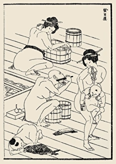Sketch from Katsushika Hokusais Manga, c1836 Sketch from Katsushika Hokusais Manga, c1836