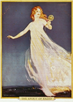 SPIRIT OF RADIO, c1926. The Spirit of Radio. American illustration, c1926 SPIRIT OF RADIO, c1926. The Spirit of Radio. American illustration, c1926