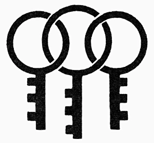 SYMBOL: THREE KEYS. Japanese symbol of good luck, three keys to open the doors that lead to love SYMBOL: THREE KEYS. Japanese symbol of good luck, three keys to open the doors that lead to love