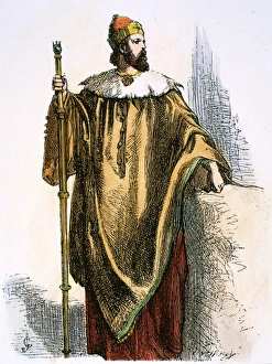 19th Century Illustration Prints: THE TEMPEST: PROSPERO