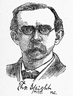 THOMAS SPIGHT (1841-1924). American politician. Drawing, 1902, by Thomas Fleming THOMAS SPIGHT (1841-1924). American politician. Drawing, 1902, by Thomas Fleming