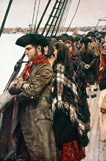 THOMPSON: IMMIGRANTS. The Immigrants, by Ellen Bernard Thompson. Oil on canvas, 1899 THOMPSON: IMMIGRANTS. The Immigrants, by Ellen Bernard Thompson. Oil on canvas, 1899