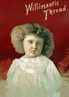 THREAD TRADE CARD, c1880. Willimantic Thread. American merchants trade card, c1880 THREAD TRADE CARD, c1880. Willimantic Thread. American merchants trade card, c1880