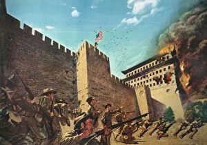 ChineseArt Collection: U. S. Army forces in Peking (Beijing), China, to relieve the besieged legations, 1900