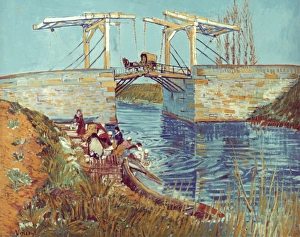VAN GOGH: DRAWBRIDGE, 1888. The Drawbridge near Arles. Oil on canvas by Vincent Van Gogh VAN GOGH: DRAWBRIDGE, 1888. The Drawbridge near Arles. Oil on canvas by Vincent Van Gogh