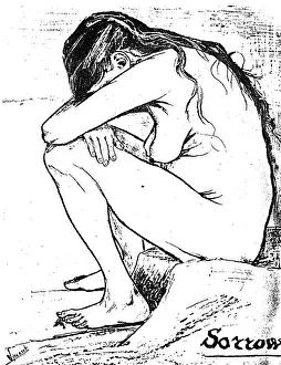 VAN GOGH: SORROW, 1882. Pencil drawing, by Vincent Van Gogh, 1882 VAN GOGH: SORROW, 1882. Pencil drawing, by Vincent Van Gogh, 1882