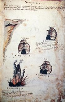 VASCO da GAMA: FLEET. The four ships which departed in 1497 from Lisbon, Portugal VASCO da GAMA: FLEET. The four ships which departed in 1497 from Lisbon, Portugal