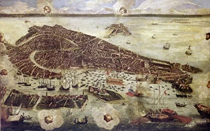 Images Dated 9th May 2012: VENICE: MAP, 17TH CENTURY. Map of Venice by Guiseppe Heintz, 17th century