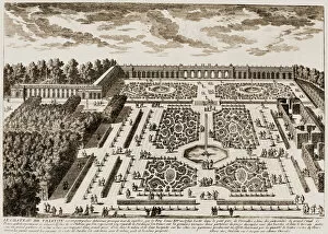 France Collection: VERSAILLES: GARDEN, 1685. Gardens of the Petit Trianon at the royal Palace of Versailles, France