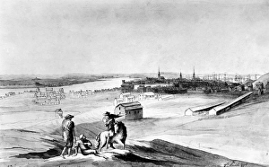 View of Charlestown in ruins, Bunker Hill, Noodles Island, North End and New Boston View of Charlestown in ruins, Bunker Hill, Noodles Island, North End and New Boston