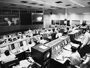 View of the Mission Operations Control Room at the Manned Spacecraft Center in Houston View of the Mission Operations Control Room at the Manned Spacecraft Center in Houston