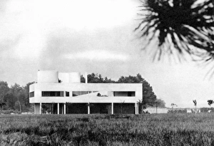 THE VILLA SAVOYE. Poissy, France (1929-31), designed by Le Corbusier, the assumed THE VILLA SAVOYE. Poissy, France (1929-31), designed by Le Corbusier, the assumed