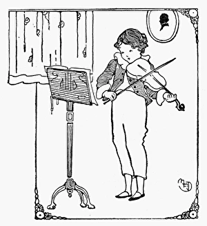VIOLINIST, 1926. Drawing from an American magazine, 1926 VIOLINIST, 1926. Drawing from an American magazine, 1926