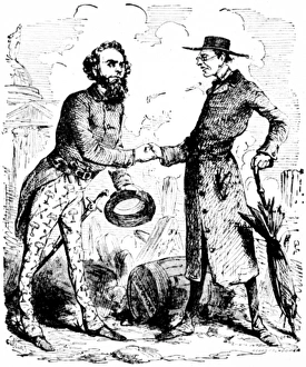 WILLIAM LLOYD GARRISON (1805-1879). American abolitionist. Like Meets Like. American cartoon WILLIAM LLOYD GARRISON (1805-1879). American abolitionist. Like Meets Like. American cartoon